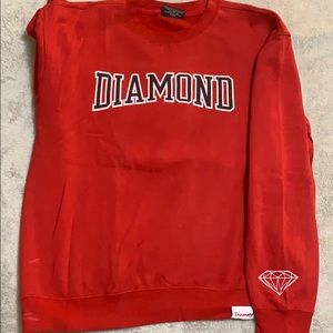 Mens Diamond Supply Crew Neck Sweatshirt